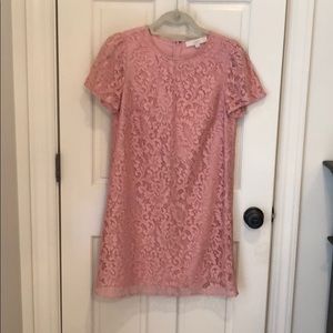 Lace shift dress